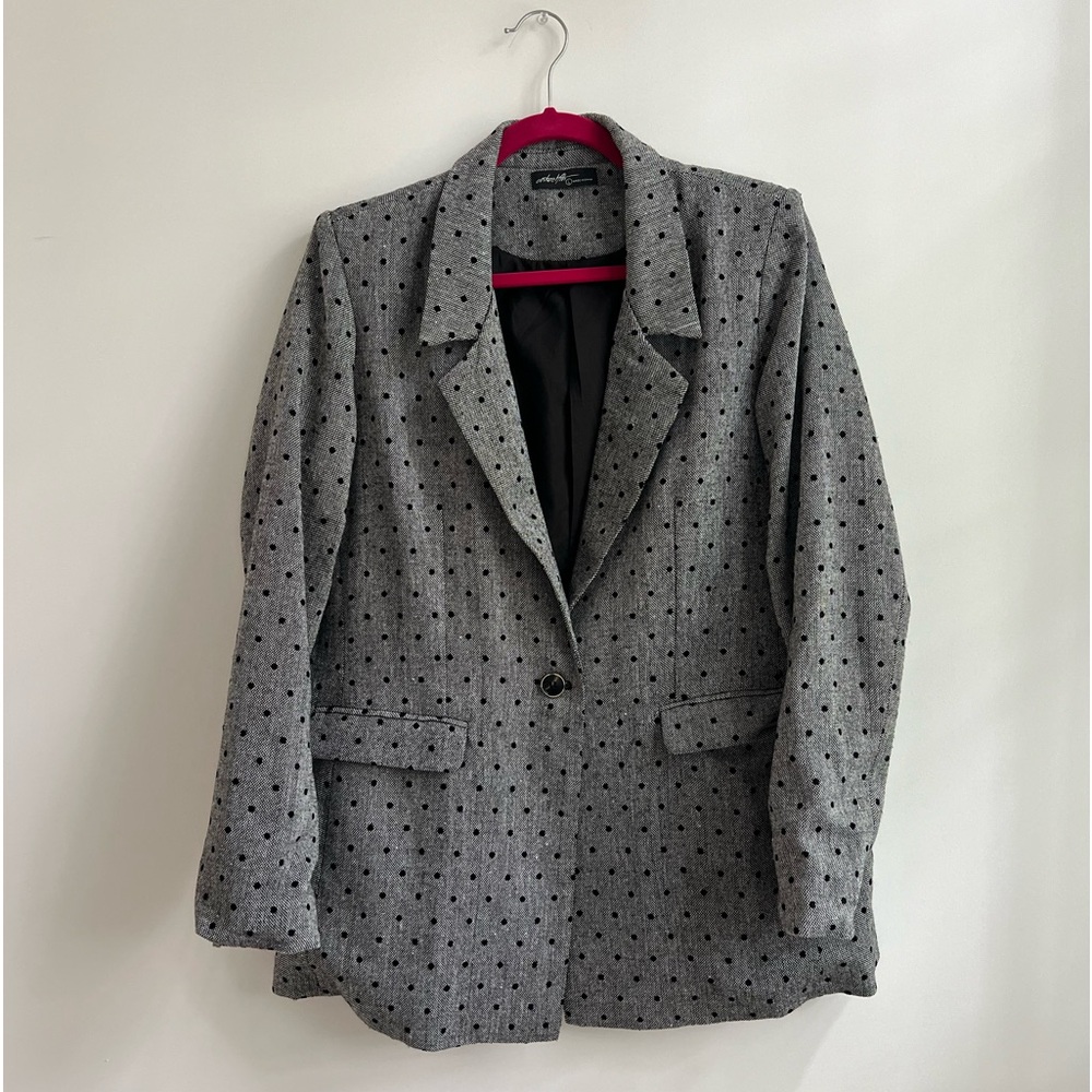 Polka dot blazer